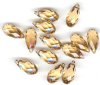 1 13x6.5mm Light Colorado Topaz Swarovski Briolette Drop